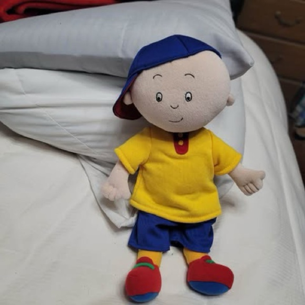 Caillou 2001 Cinar Corp. 14" Plush Doll Vintage PBS Cartoon